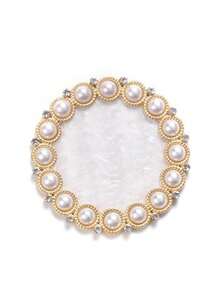 复古珍珠展示框指甲油调色盘，新款爆款调色盘，复古珍珠展示框，花朵美甲板展示板 - 彩色 - 查看 8