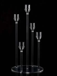 3/6/18/24/36件亚克力烛台套装,锥形烛台,适用于婚礼装饰、餐厅、情人节蜡烛装饰、锥形烛台套装、新年礼物、活动装饰 - 透明壓克力 - 查看 13