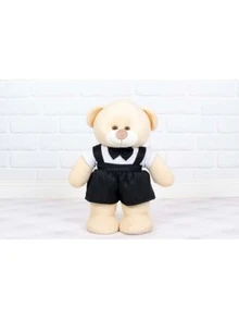 Bear Shorts With Fixed Suspender On Foot For Baby's Room 20 Cm - Ideal For Niche And Decorations - 黑色 - 查看 1