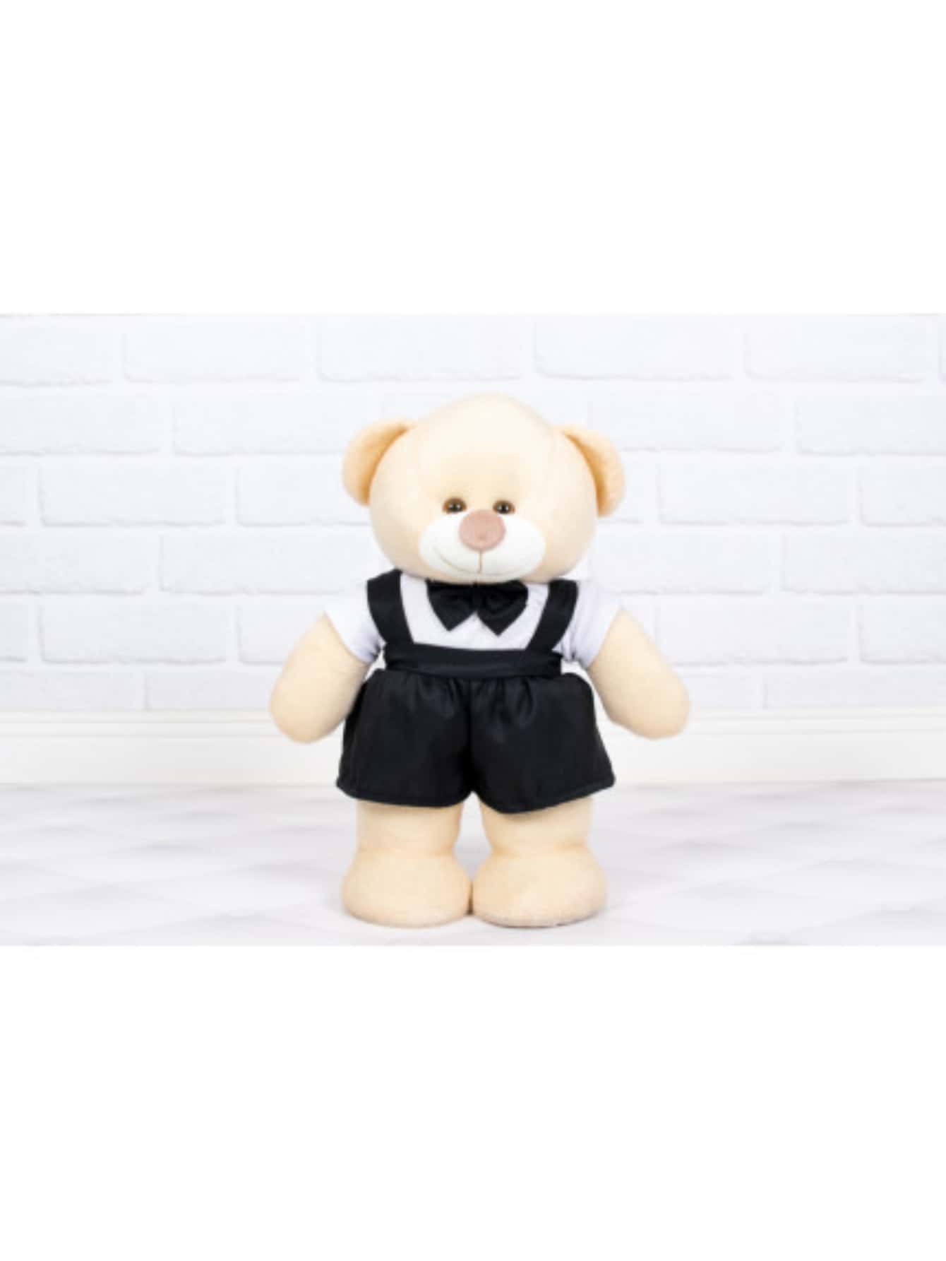 Bear Shorts With Fixed Suspender On Foot For Baby's Room 20 Cm - Ideal For Niche And Decorations - 黑色 - 查看 1