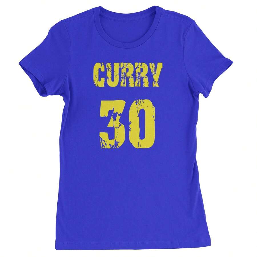Curry #30 Womens T-Shirt - 寶藍色 - 查看 1