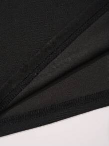 Boys' Contrast Trim Short Sleeve Polo Shirt - Black - View 5