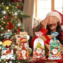 Ông già Noel tuần lộc Halloween Giáng sinh Lễ tạ ơn Ngày lễ Quà tặng lưu trữ Giấy thủy tinh Gói quà tặng - 24 chiếc với thiết kế kết hợp xoắn - Túi đựng kẹo và quà tặng, Thích hợp cho các bữa tiệc, đồ ăn nhẹ, đồ làm bánh - Nhiều màu - Xem 1