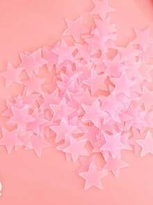 100 قطعة/50 قطعة ملصقات نجوم تضيء في الظلام، يتطلب هذا المنتج امتصاص الضوء أو ضوء الشمس قبل الإضاءة في البيئة المظلمة، ملصقات حائط مضيئة لغرفة الأميرة، ديكور غرفة المعيشة، ديكورات حفلات فلورسنت، ديكور حائط، ملصقات حائط - متعدد الألوان - مشاهدة 8