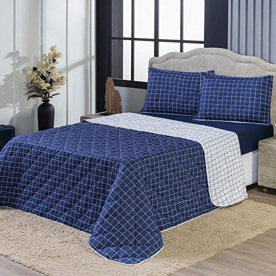 Quilt Sets - Màu xanh lam - Xem 1