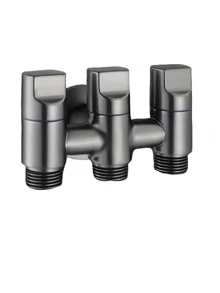 1 件欧盟标准金属水龙头、浴缸和淋浴分流阀，带防滑旋钮，适用于洗衣、厕所伴侣和灌溉设备 - 彩色 - 查看 6