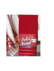 Kit 3 Jacquard Christmas Hand Towels 30x45cm - Đỏ - Xem 9
