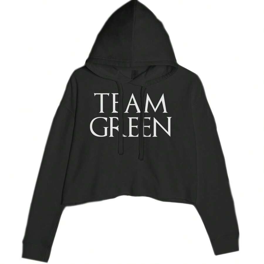 Team Green HotD Cropped Hoodie Sweatshirt - View 1