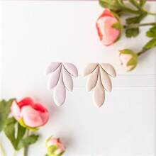 قالب أقراط زهرة عتيقة قطعة واحدة، أداة قطع للنمذجة بالطين الناعم لصنع أقراط الطين الناعم DIY المصغرة