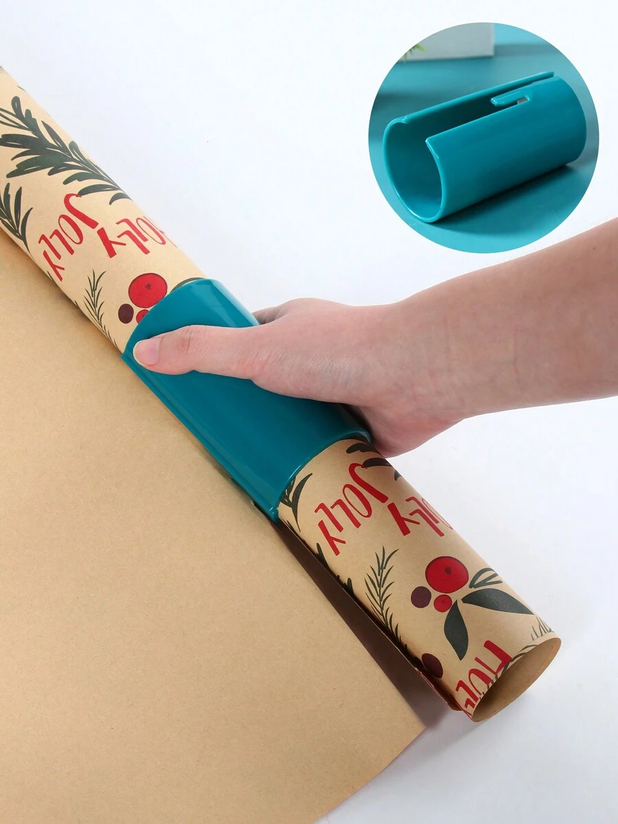 1pc Wrapping Paper Cutter,Sliding Wrapping Paper Cutter For Christmas