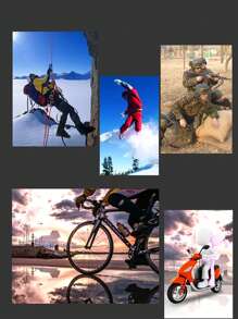 نظارة تزلج مضادة للرياح ومقاومة للرذاذ زوج واحد، نظارات رياضية خارجية X400 واقية من الغبار لحماية الدراجات النارية - متعدد الألوان - مشاهدة 11