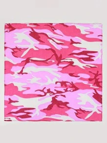 1pc Women Scarves Bohemian Style Vintage Camouflage Print 53cm Bandana Headband, Fashionable Sports Towel And Casual Scarf, Suitable For Outdoor Activities,School Silk Scarves