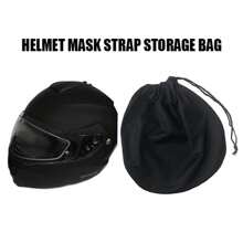 Motorcycle Helmet Bag - Lightweight Nylon Backpack, For Sport Riding & Travel - 黑色 - 查看 9
