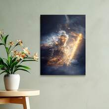 1 幅黑白神话孙悟空无框墙壁艺术海报，现代抽象家居装饰，生日派对圣诞礼物，客厅办公室墙壁装饰 - 彩色 - 查看 8