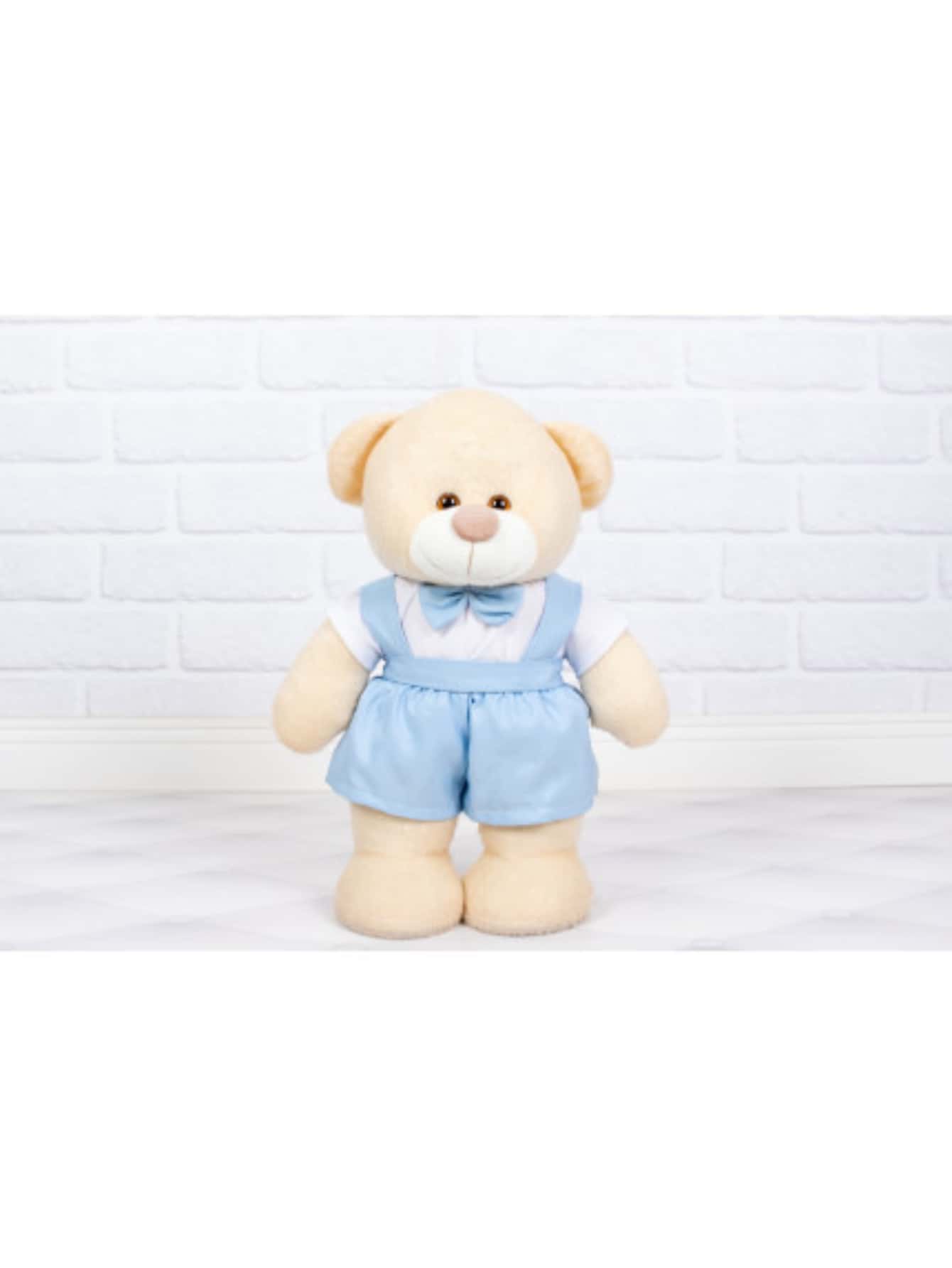 Bear Shorts With Fixed Suspender On Foot For Baby's Room 20 Cm - Ideal For Niche And Decorations - 藍色 - 查看 1