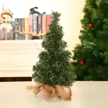 1/2 cây thông Noel mini, cây thông Noel để bàn, cây thông Noel nhân tạo, cây thông Noel giả nhỏ để bàn dùng trang trí, vật dụng cho tiệc ngày lễ - màu xanh lá - Xem 8