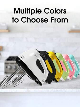 PANCERKA طقم خلاط يدوي كهربائي 7 سرعات، خفاقة بيض كهربائية، خلاط كهربائي، خلاط طعام كهربائي أداة مطبخ لخلط وتقليب الطعام