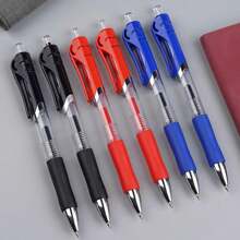 5-15 支 K35 伸缩圆珠笔，大容量按压式文具墨水笔，黑色、红色、蓝色，适合学校和办公室使用 - 彩色 - 查看 23
