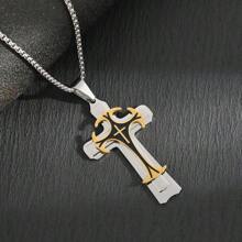 Cross Pendant Necklaces For Men Women Teens Punk Gothic Cross Necklace Fashion Jewelry Gifts Fashion Accessories Creative Gift