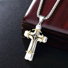 Cross Pendant Necklaces For Men Women Teens Punk Gothic Cross Necklace Fashion Jewelry Gifts Fashion Accessories Creative Gift
