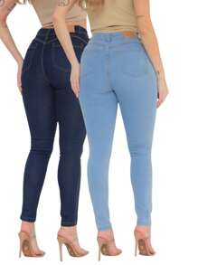 Kit With Two Skinny Shaping Pants That Lift Butt - Nhiều màu - Xem 2