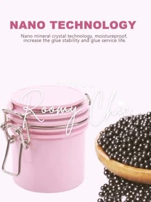 ROOMY CHIC Tanque Almacenamiento Para Pegamento Extensiones De Pestañas Rosa Con Carbón Activado Tarro De Almacenamiento Con Soporte Adhesivo Para Pestañas Postizas Individuales Herramientas De Maquillaje Para Extensión De Pestañas Contenedor Para Adhesivo Para Pestañas Contenedor Sellado Hermético Tanque De Almacenamiento Para Pegamentos De Extensión De Pestañas Utensilios de belleza Pestañas Utensilios para Pestañas - Rosa - Ver 6