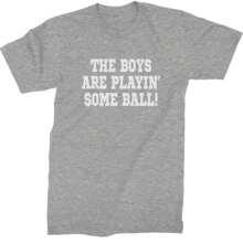 The Boys Are Playing Some Baseball Mens T-Shirt - Maroon - View 6