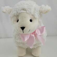 Plush Sheep/Baby Room Decoration/For Boys And Girls - ABEL SHEEP WITH PINK BOW - View 2