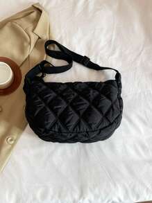 And Fashionable Men's Shoulder Crossbody Bag With A Small Coin, Rhinestone Grid Decoration, Nylon Material, Adjustable Shoulder Strap, Lightweight And Versatile, Shoulder Bag Bum Bag Belt Bag Rider Bag Satchel Bag Leather Bag Hobo Hip Bag Tote Bag Travel Essentials Camping Sling Bag Summer Back To School Summer Bag Spring Break Bag Pack Cross Body Bag School Supplies