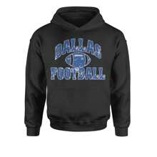 Dallas Distressed Football Youth-Sized Hoodie - Tie-dye pacific - View 2