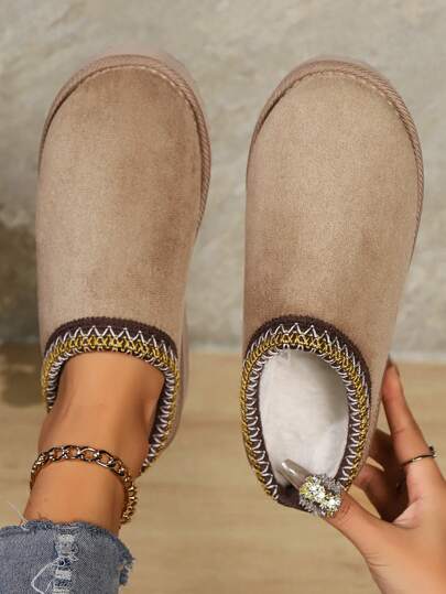 Pantuflas de mujer ultra suaves y con revestimiento de peluche - Cómodas y antideslizantes, perfectas para usar en el interior en días fríos