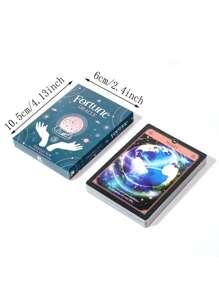 1set Fortune Oracle We All Have The Power To Know What The Future Holds Tarot Cards - Blue - View 2