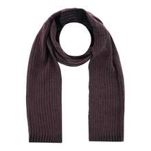 CTM Men's Ribbed Knit Mixed Wool Beanie And Scarf Set