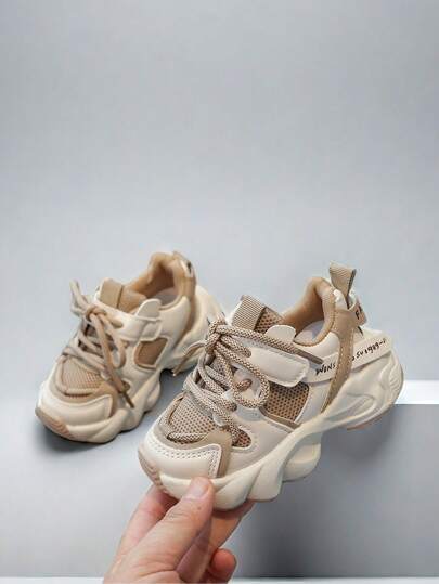 Infant Colorblocked Cute Pink Sports Sneakers, Soft Comfortable Non-Slip