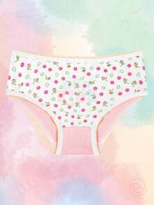Calcinha Infantil Estampada Kit 5 peças Algodão DCP Kids - Multicolorido - Visão 4
