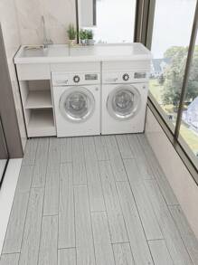 YUANYI Rollo de piso de vinilo autoadhesivo, patrón de grano de madera, amarillo, adecuado para escaleras, baño, impermeable, despegable y adherible, papel de contacto autoadhesivo, PVC, encimera, gabinete, cajón, removible - multicolor - Ver 17