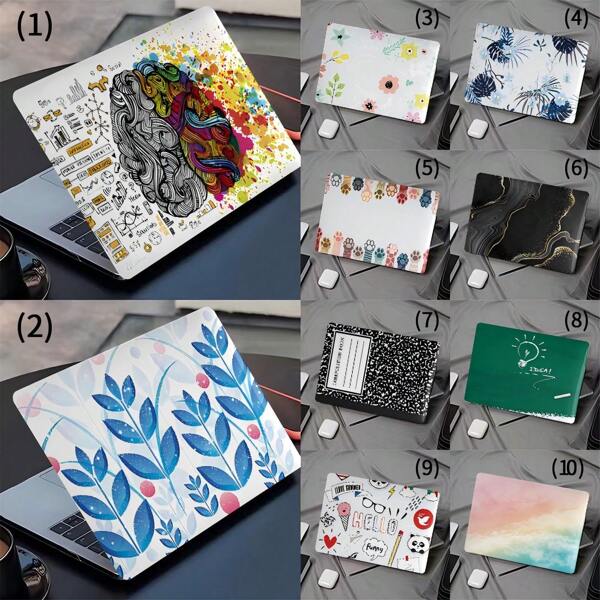 10 opções de padrões, compatível com MacBook Air Pro Apple Laptop Case, 13/14/15/16 polegadas Computer Case, A1370, A1534, A1502, A1707, A2337, A1932, A2179, A2338, A1706, A1708, A2681 Plastic Hard Shell Laptop Case, Color Printed Letter Pattern A2485 A2442 A1466,A1369,A1369, M2,A941,A3114,M3,A3113, Marble Pattern, Flower, Cat Paw Pattern, Microsoft Surface Laptop Go 1/2 12.4, 13.5 polegadas Laptop Case 1943, 1868, 1958, 1979, Protective Case