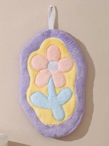 منشفة يد ناعمة سريعة الجفاف بنمط الزنبق - ماصة للغاية، تصميم زهري حديث، مناسبة للمطبخ والحمام والمدرسة والعودة إلى المدرسة والسفر والضروريات المنزلية والمنشفة والعناية بالبشرة - متعدد الألوان - مشاهدة 7