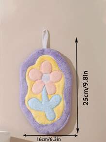 منشفة يد ناعمة سريعة الجفاف بنمط الزنبق - ماصة للغاية، تصميم زهري حديث، مناسبة للمطبخ والحمام والمدرسة والعودة إلى المدرسة والسفر والضروريات المنزلية والمنشفة والعناية بالبشرة - متعدد الألوان - مشاهدة 10