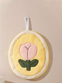 منشفة يد ناعمة سريعة الجفاف بنمط الزنبق - ماصة للغاية، تصميم زهري حديث، مناسبة للمطبخ والحمام والمدرسة والعودة إلى المدرسة والسفر والضروريات المنزلية والمنشفة والعناية بالبشرة - متعدد الألوان - مشاهدة 6