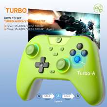 EasySMX X05 Multiplatform Gaming Controller With Hall Effect Joysticks Tri-Mode Connection(BT+2.4G+Wired) Compatible With PC\Android\IOS\NS\Tablet,For Black Myth Wukong - Green - View 3
