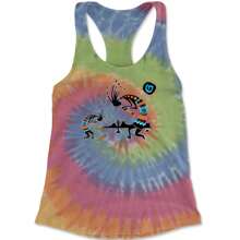 Native American Kokopelli Southwest Racerback Tank Top For Women - Navy Blue - View 7