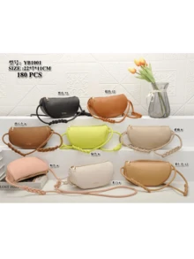 Wilson Mini Saddlebag Neon Green Embossed Litchi Graphic Letter - 薄荷綠 - 查看 4