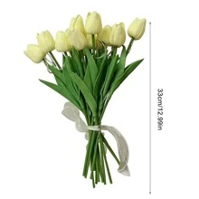 5/10PCS Tulip Simulation Flower Luminous LED Tulip Bouquet Tulip Night Lamp Gift Valentine's Day Flower Home Decor Tulips Artificial Flowers PU Tulip Fake Flower Bouquet Night Light For Home Garden Decoration Wedding Birthday Gift, Valentine Day, Gift Gifts Graduation