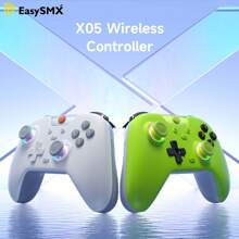 EasySMX X05 Multiplatform Gaming Controller With Hall Effect Joysticks Tri-Mode Connection(BT+2.4G+Wired) Compatible With PC\Android\IOS\NS\Tablet,For Black Myth Wukong - Green - View 2