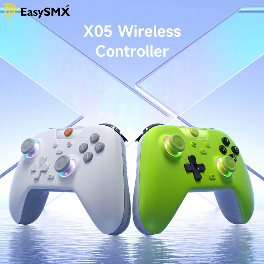 EasySMX X05 Multiplatform Gaming Controller With Hall Effect Joysticks Tri-Mode Connection(BT+2.4G+Wired) Compatible With PC\Android\IOS\NS\Tablet,For Black Myth Wukong