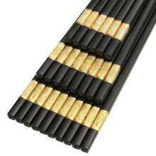 5/10pcs/Set Fiberglass Chopsticks, High-Quality Non-Slip & Anti-Mold Alloy Chopsticks, Lacquer-Free, Heat-Resistant Chinese Chopsticks, Suitable For Cooking And Dishwasher Safe,Kitchen,Christmas Gift - Multicolor - View 3