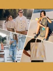 8pcs Iron-On Star Patches, Multi-Size Adhesive Star Patches, Resin Rhinestone Star Stickers, Suitable For Valentine's Day, Halloween, Christmas, Thanksgiving And Harvest Festival Gifts And Decorations, Autumn