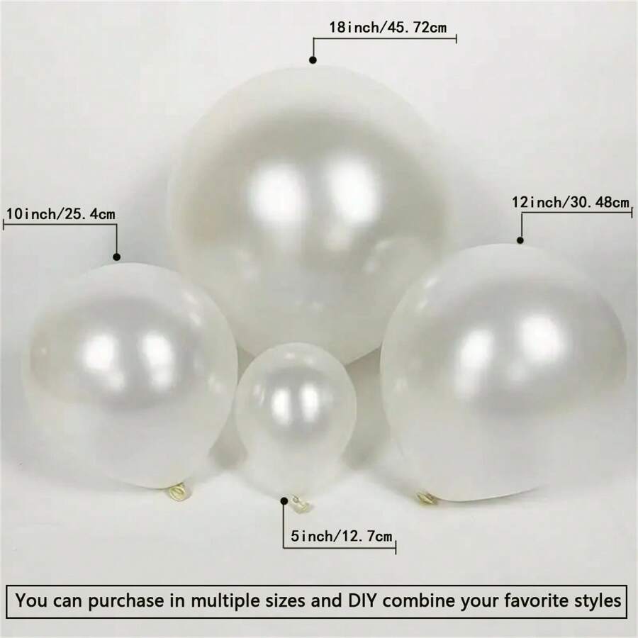 10/30/50pcs Lustrous Pearl White Balloon - Premium Decor For All Celebrations - Birthdays, Weddings, Holidays & More - Versatile Party Essentials, Indoor & Outdoor Use, Perfect Gift, Christmas