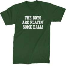 The Boys Are Playing Some Baseball Mens T-Shirt - Maroon - View 5
